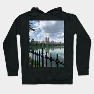 The Lake, Skyline Central Park, Manhattan, NYC Hoodie